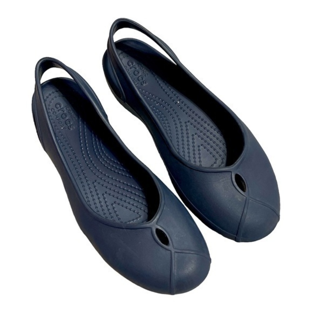 Blue Crocs Sling backs/Flats size 7